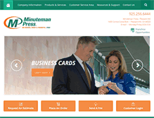 Tablet Screenshot of minutemanpressph.com